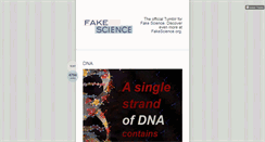 Desktop Screenshot of fakescience.org